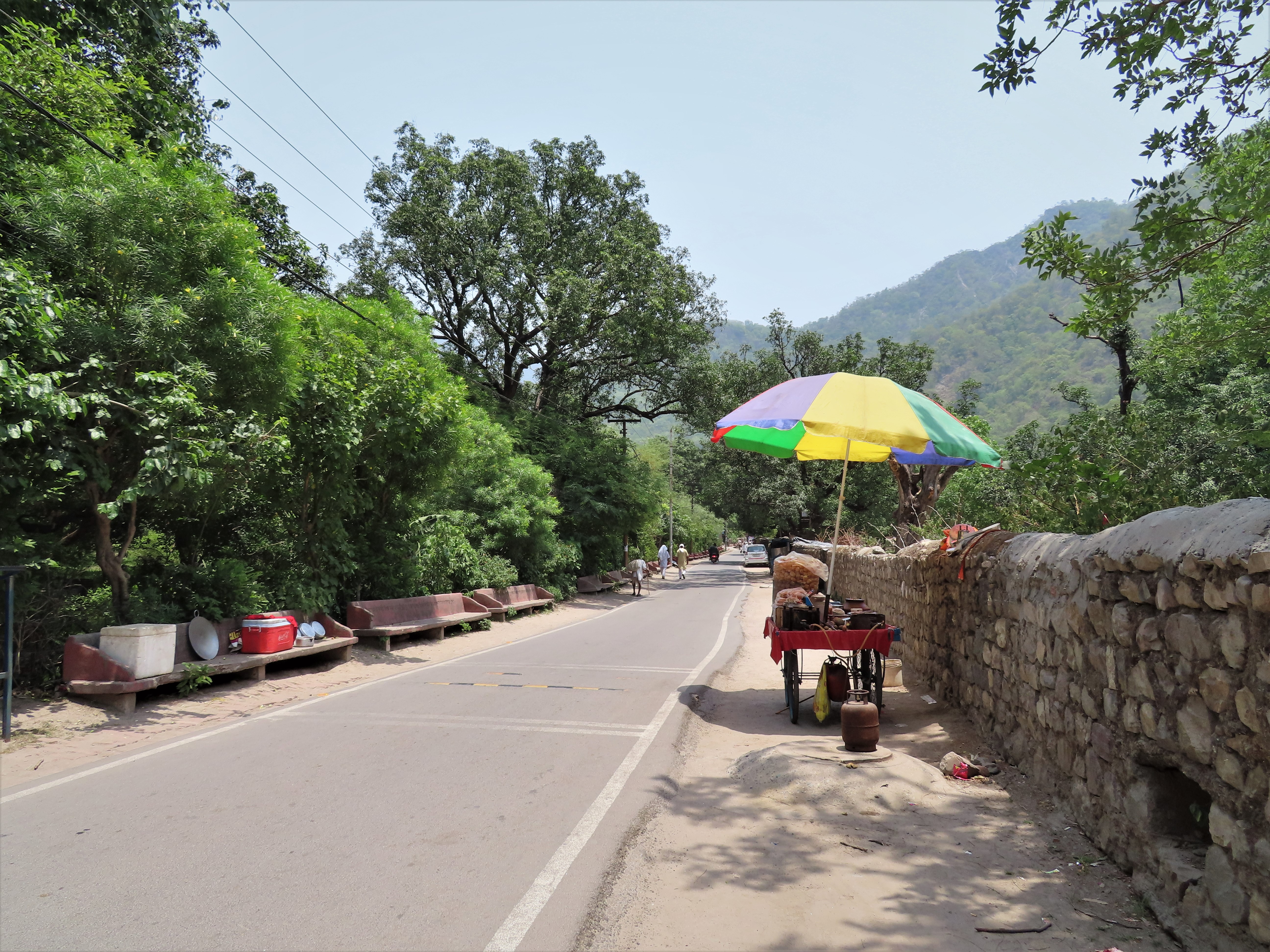 Country road in Rishikesh, Uttarakhand, India