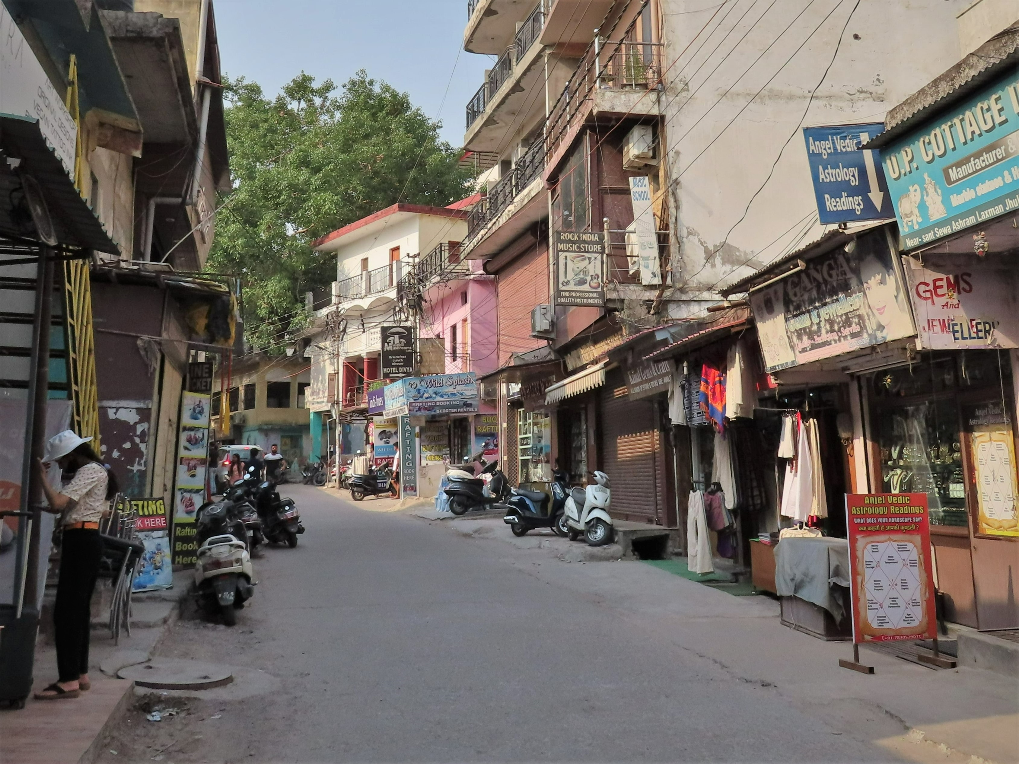 Streets of Rishikesh, Uttarakhand, India.