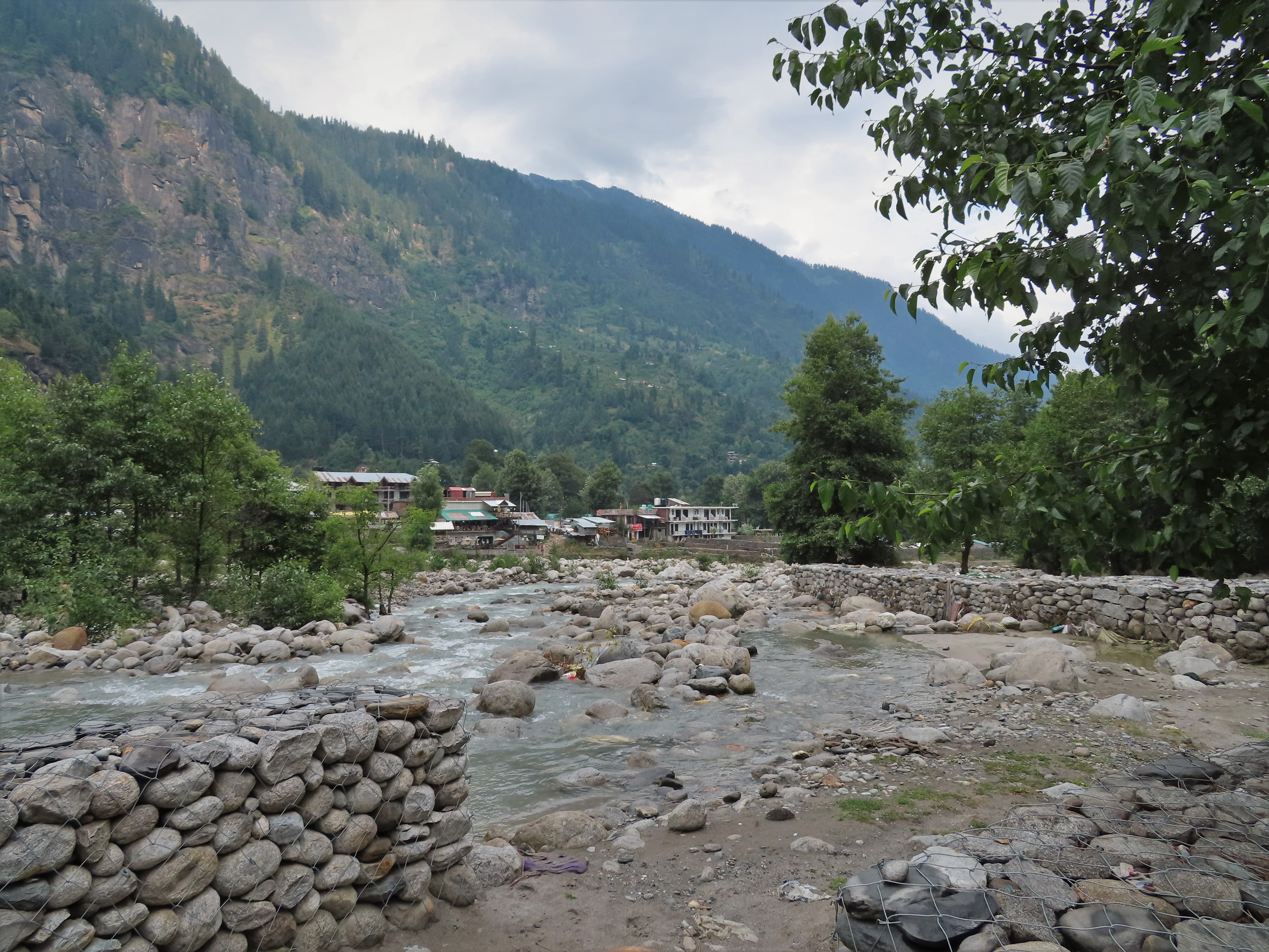 The Beas river near Goshal village, northern India.